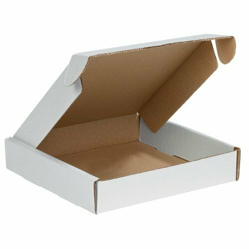 Scatole Fustellate Spedizione Extrapiatte Bianche Tipo - 36 X 24 X 2,5 Cm